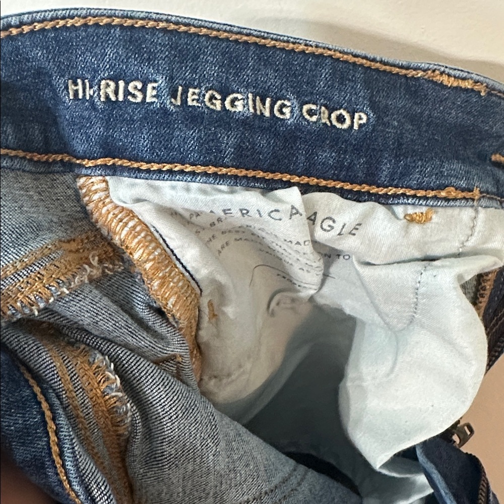 American Eagle Outfitters Blue Denim Skinny Jean Womens 2 Long - Picture 5 of 5